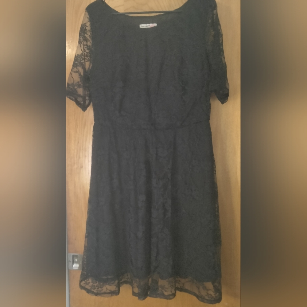 Love Squared Black Lace Dress Size XXL